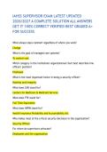 IAHSS SUPERVISOR EXAM LATEST UPDATED 2026&sol;2027 A COMPLETE SOLUTION ALL ANSWERS GET IT 100&percnt; CORRECT VERIFIED BEST GRADED A&plus; FOR SUCCESS