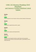 COSC 325 Houston Plumbing TEST&NewLine;Questions&NewLine;and Answers Verified Solutions Latest&NewLine;Update