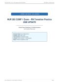 NUR 283 COMP 1 Exam &ndash; RN Transition Practice&NewLine;2026 UPDATE