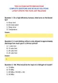 TSSA G2 EXAM GASTECHNICIAN EXAM&NewLine;COMPLETE QUESTIONS AND DETAILED SOLUTIONS&NewLine;LATEST UPDATE THIS YEAR JUST RELEASED