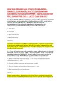 NRNP 6531 PRIMARY CARE OF ADULTS FINAL EXAM &NewLine;COMPLETE STUDY GUIDE &vert; PRACTICE QUESTIONS AND &NewLine;ANSWERS-RATIONALES &vert; EXAM PREP &vert; DOWNLOAD INSTANT &NewLine;PDF &vert; GUARANTEED PASS &vert;&vert; LATEST EXAM 2026-2027 