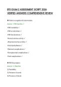EFD EXAM 2 ASSESSMENT SCRIPT 2026&NewLine;VERIFIED ANSWERS COMPREHENSIVE REVIEW