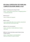 EFD EXAM 2 CERTIFICATION TEST PAPER 2026&NewLine;COMPLETE SOLUTIONS GRADED A PLUS