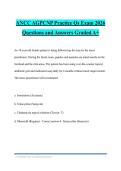 ANCC AGPCNP Practice Qs Exam 2026&NewLine;Questions and Answers Graded A&plus;
