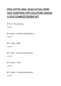 EFDA HOTTEL FINAL EXAM ACTUAL PAPER&NewLine;2026 QUESTIONS WITH SOLUTIONS GRADED&NewLine;A PLUS COMPLETE REVIEW SET