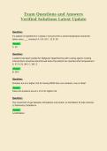 CPAN Exam Questions and Answers Verified Solutions Latest Update 2