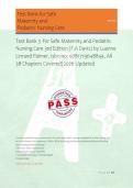 Test Bank for Safe Maternity and Pediatric Nursing Care 3rd Edition &lpar;F&period;A Davis&rpar; by Luanne Linnard Palmer&comma; Isbn no&semi; 9781719648844&comma; All 38 Chapters Covered&vert; 2026 Updated