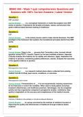 MSNC 505 - Week 7 quiz comprehensive Questions and&NewLine;Answers with 100&percnt; Correct Answers &vert; Latest Version