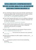 EFDA OREGON COMPREHENSIVE STUDY GUIDE 2026 FULL QUESTIONS AND SOLUTIONS GRADED
