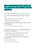 EFDA COMPREHENSIVE TEST SCRIPT 2026&NewLine;FULL QUESTIONS AND CORRECT ANSWERS&NewLine;GRADED A&plus;