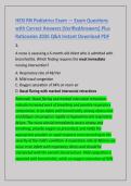 HESI RN Pediatrics Exam &mdash; Exam Questions &NewLine;with Correct Answers &lpar;VerifiedAnswers&rpar; Plus &NewLine;Rationales 2026 Q&A Instant Download PDF 
