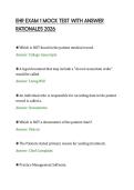 EHR EXAM 1 MOCK TEST WITH ANSWER RATIONALES 2026