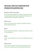 EHR EXAM 1 PRACTICE QUESTIONS WITH&NewLine;DETAILED EXPLANATIONS 2026