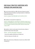 EHR EXAM 2 PRACTICE QUESTIONS WITH&NewLine;DETAILED EXPLANATIONS 2026