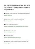 EKG CLEP TEST 50 2026 ACTUAL TEST PAPER&NewLine;QUESTIONS SOLUTIONS VERIFIED COMPLETE&NewLine;STUDY PACKAGE