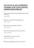 EKG CLEP TEST 50 2026 COMPREHENSIVE&NewLine;ASSESSMENT SCRIPT SOLVED QUESTIONS&NewLine;ANSWERS UPDATED REVIEW SET