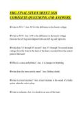 EKG FINAL STUDY SHEET 2026&NewLine;COMPLETE QUESTIONS AND ANSWERS