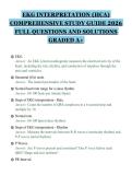 EKG INTERPRETATION &lpar;HCA&rpar;&NewLine;COMPREHENSIVE STUDY GUIDE 2026&NewLine;FULL QUESTIONS AND SOLUTIONS&NewLine;GRADED A&plus;