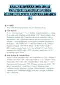 EKG INTERPRETATION &lpar;HCA&rpar;&NewLine;PRACTICE EXAMINATION 2026&NewLine;QUESTIONS WITH ANSWERS GRADED&NewLine;A&plus;