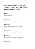 EKG PLAIN AND SIMPLE 4 EXAM 2026&NewLine;COMPLETE QUESTION SET AND CORRECT&NewLine;ANSWERS GRADED A PLUS