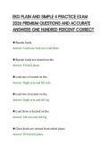EKG PLAIN AND SIMPLE 4 PRACTICE EXAM&NewLine;2026 PREMIUM QUESTIONS AND ACCURATE&NewLine;ANSWERS ONE HUNDRED PERCENT CORRECT