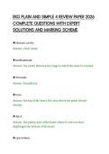 EKG PLAIN AND SIMPLE 4 REVIEW PAPER 2026&NewLine;COMPLETE QUESTIONS WITH EXPERT&NewLine;SOLUTIONS AND MARKING SCHEME