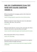 EMS 202 COMPREHENSIVE EXAM TEST&NewLine;PAPER WITH SOLVED QUESTIONS&NewLine;GRADED A&plus;