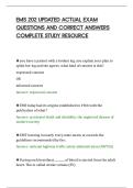 EMS 202 UPDATED ACTUAL EXAM&NewLine;QUESTIONS AND CORRECT ANSWERS&NewLine;COMPLETE STUDY RESOURCE