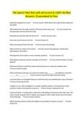 TSA Sports Med Test with all Correct & 100&percnt; Verified Answers &vert;Guaranteed to Pass