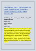 HESI A2 Biology Exam &mdash; Exam Questions with &NewLine;Correct Answers &lpar;Verified Answers&rpar; Plus &NewLine;Detailed Rationales&comma; 2026 Q&A Instant &NewLine;Download PDF