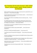 Deca Marketing TSA Test with all Correct & 100&percnt; Verified Answers &vert;Actual Complete Update &vert;Already Graded A&plus; &lpar;Just Released&rpar;