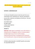 APEA PRE-PREDICTOR EXAM Original Practice Questions with Answers & Rationales