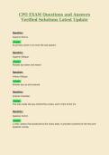 CPO Comprehensive TEST Questions&NewLine;and&NewLine;Answers Verified Solutions Latest&NewLine;Update
