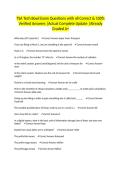 TSA Tech Bowl Exam Questions with all Correct & 100&percnt; Verified Answers &vert;Actual Complete Update &vert;Already Graded A&plus;