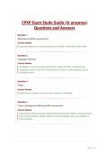 CPXP Exam Study Guide &lpar;in progress&rpar; Questions and Answers