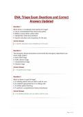 &NewLine;ENA Triage Exam Questions and Correct Answers Updated&period;