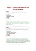 ENA CCC Triage Exam Questions and Correct Answers&period;