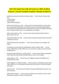 CNA TSA Study Test with all Correct & 100&percnt; Verified Answers &vert;Actual Complete Update &vert;Already Graded A&plus;