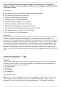 WGU C207 DATA DRIVEN DECISION MAKING OBJECTIVE ASSESSMENT &ndash; QUESTIONS AND&NewLine;ANSWERS &vert; VERIFIED AND WELL DETAILED ANSWERS &vert; PLUS RATIONALES &vert; GUARANTEED PASS &vert;&NewLine;LATEST EXAM UPDATE