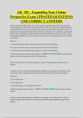 AIC 301 - Expanding Your Claims &NewLine;Perspective Exam UPDATED QUESTIONS &NewLine;AND CORRECT ANSWERS