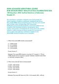 BSMH ADVANCED ARRHYTHMIA COURSE-&NewLine;BON SECOURS MERCY HEALTH ACTUAL EXAMINATION 2026 &vert;&NewLine;100 Questions With Verified Solutions & Rationales&NewLine;Graded A&plus;&NewLine;