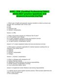 AAPC- CPB &lpar;Certified Professional Biller&rpar; 2026&vert;2027 practice Questions and Answers&vert;Accurate&vert;Verified