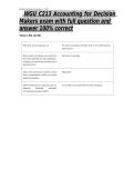  WGU C213 Accounting for Decision Makers exam with full question and answer 100&percnt; correct&NewLine;