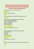 NUR 215 AZCN EXAM 4 PRACTICE LATEST 2026 UPDATED &NewLine;QUESTIONS AND VERIFIED 100&percnt; SOLUTIONS &lpar;2026&sol;2027&rpar; &NewLine;GRADE&colon; A&plus;&vert;STATUS&colon; GUARANTEED PASS