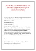 NGN RN HESI EXIT EXAM&vert;QUESTIONS AND &NewLine;ANSWERS&vert;2026&vert;2027 UPDATES&vert;WITH &NewLine;COMPLETE SOLUTIONS 