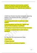 MODERATE SEDATION CERTIFICATION NEWEST &NewLine;ACTUAL EXAM WITH COMPLETE QUESTIONS AND &NewLine;ANSWERS&sol;&sol;GRADED A&plus;&sol;&sol; VERIFIED 100&percnt; CORRECT&excl;&excl;&period;