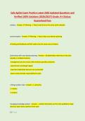 Safe Agilist Exam Practice Latest 2026 Updated Questions and &NewLine;Verified 100&percnt; Solutions &lpar;2026&sol;2027&rpar; Grade&colon; A&plus;&vert;Status&colon; &NewLine;Guaranteed Pass