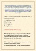 CALIFORNIA BARBER WRITTEN EXAM ACTUAL 2026&sol;2027 TEST BANK &comma; PRACTICE QUESTIONS AND STUDY GUIDE ACCURATE EXAM COMPLETE REAL QUESTIONS WITH WELL ELABORATED ANSWERS AND DETAILED RATIONALES &lpar;RELIABLE ANSWERS&rpar; CURRENTLY UPDATED VERSION 2026 EDITION &vert;GUARANTEED