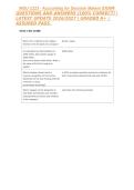 WGU C213 - Accounting for Decision Makers EXAM QUESTIONS AND ANSWERS &lpar;100&percnt; CORRECT&rpar; &vert; LATEST UPDATE 2026&sol;2027 &vert; GRADED A&plus; &vert; ASSURED PASS&period;