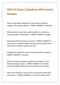 EMS 131 Exam 2 Questions With Correct Answers